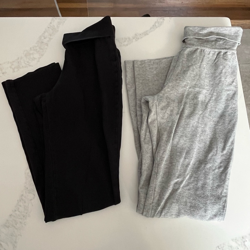 Two pair of children’s place pants, girls size 10-12.  Fold over waistband.
